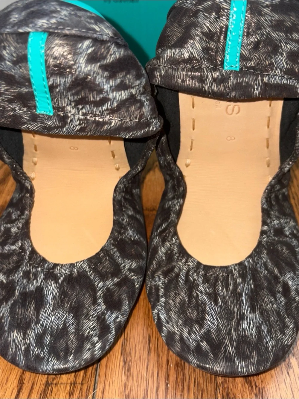 Tieks Black Leopard NWT